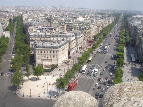 View from the Arc de Triomphe